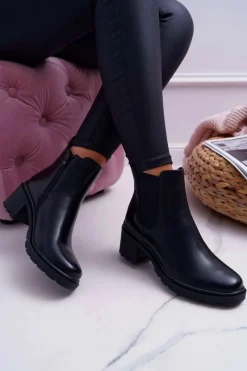 Sale Damskie Botki Czarne Disquared Damskie Botki Na Słupku|Botki Zimowe Damskie