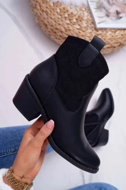 Botki Zimowe Damskie|Botki Na Obcasie><noscript><img width=