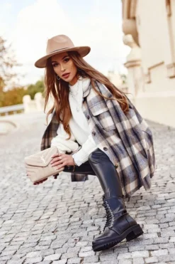 Sale Boto Damskie Botki Ocieplane Czarne Support Me