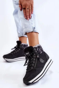 Trekkingowe Damskie|Botki Ocieplane><noscript><img width=