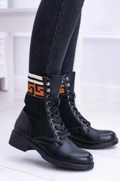 Botki Sznurowane|Botki Płaskie><noscript><img width=