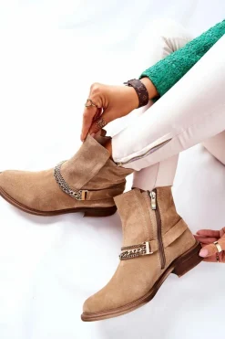 Botki Wiosenne|Brązowe I Beżowe Botki><noscript><img width=