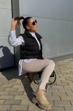 Outlet Boto Damskie Botki Trapery Khaki Any One