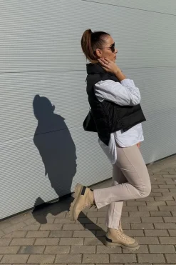 Outlet Boto Damskie Botki Trapery Khaki Any One