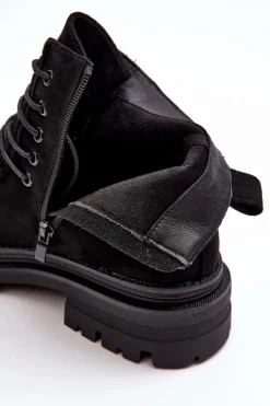 New Damskie Botki Trapery Na Suwak Czarne Apolosi Damskie Botki Ocieplane|Damskie Trapery