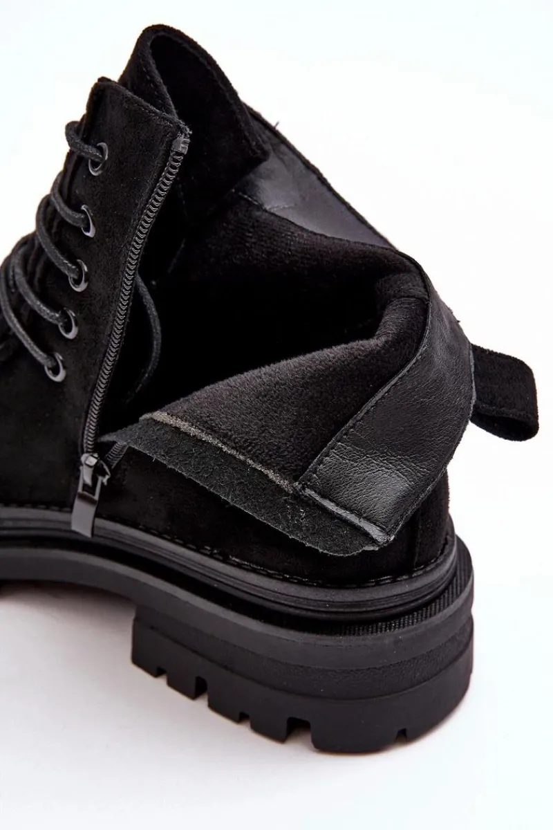 New Damskie Botki Trapery Na Suwak Czarne Apolosi Damskie Botki Ocieplane|Damskie Trapery