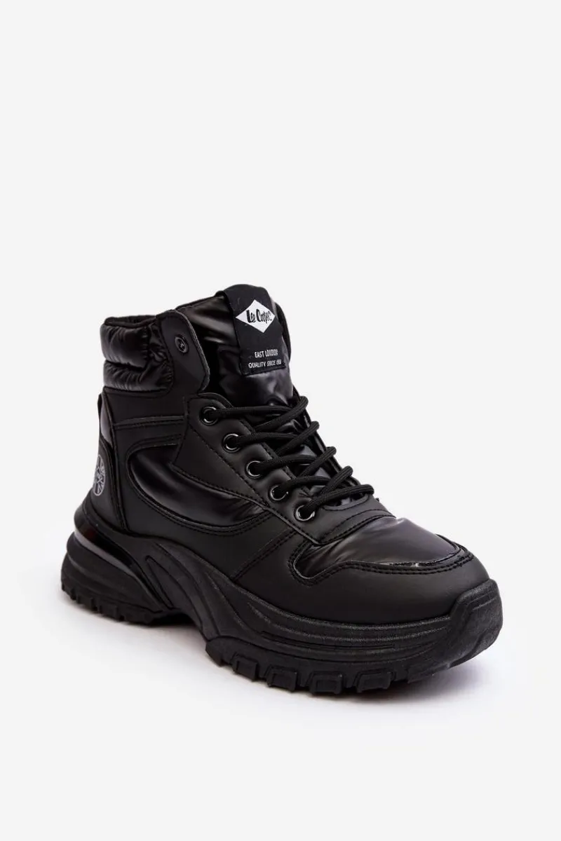 Hot Lee Cooper Damskie Botki Trapery Na Grubej Podeszwie LCJ-23-44-1973L Czarne