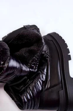 Damskie Trapery|Botki Sznurowane></noscript>Buty Sergio Leone Damskie Botki Trapery Na Platformie Czarne Nerina