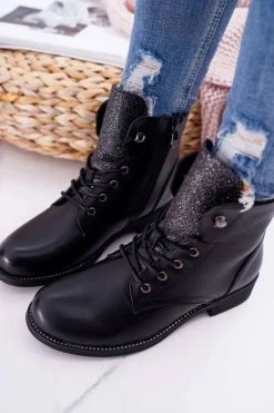 Botki Sznurowane|Botki Płaskie><noscript><img width=