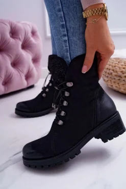 Botki Sznurowane|Botki Zimowe Damskie><noscript><img width=