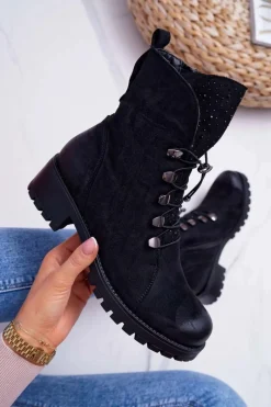 Botki Sznurowane|Botki Zimowe Damskie><noscript><img width=