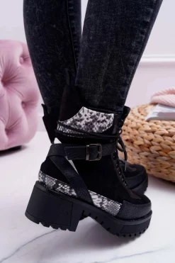 Botki Sznurowane|Botki Zimowe Damskie><noscript><img width=