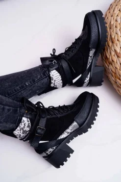 Botki Sznurowane|Botki Zimowe Damskie><noscript><img width=