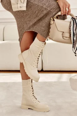 Botki Sznurowane|Botki Płaskie><noscript><img width=