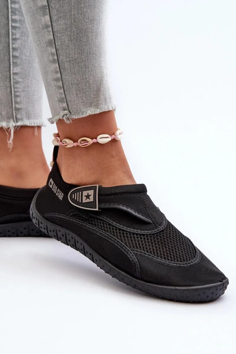 Big Star Shoes Damskie Buty Do Wody Czarne Big Star NN274A805 Czarny