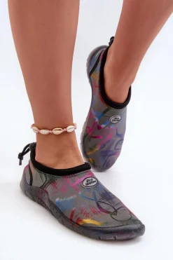 Best Damskie Buty Do Wody PROWATER PRO-24-48-033L Szare Damskie Trampki Damskie Slip-On