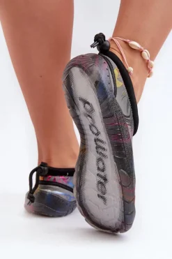 Best Damskie Buty Do Wody PROWATER PRO-24-48-033L Szare Damskie Trampki Damskie Slip-On