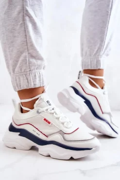 Best Big Star Shoes Damskie Buty Sportowe Big Star JJ274A116 Białe