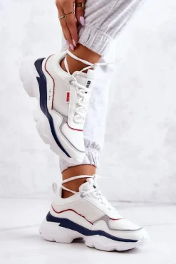 Best Big Star Shoes Damskie Buty Sportowe Big Star JJ274A116 Białe