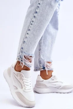 Buty Sportowe Na Platformie|Sneakersy Damskie></noscript>Boto Damskie Buty Sportowe Na Platformie Białe Henley