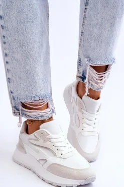 Buty Sportowe Na Platformie|Sneakersy Damskie></noscript>Boto Damskie Buty Sportowe Na Platformie Białe Henley