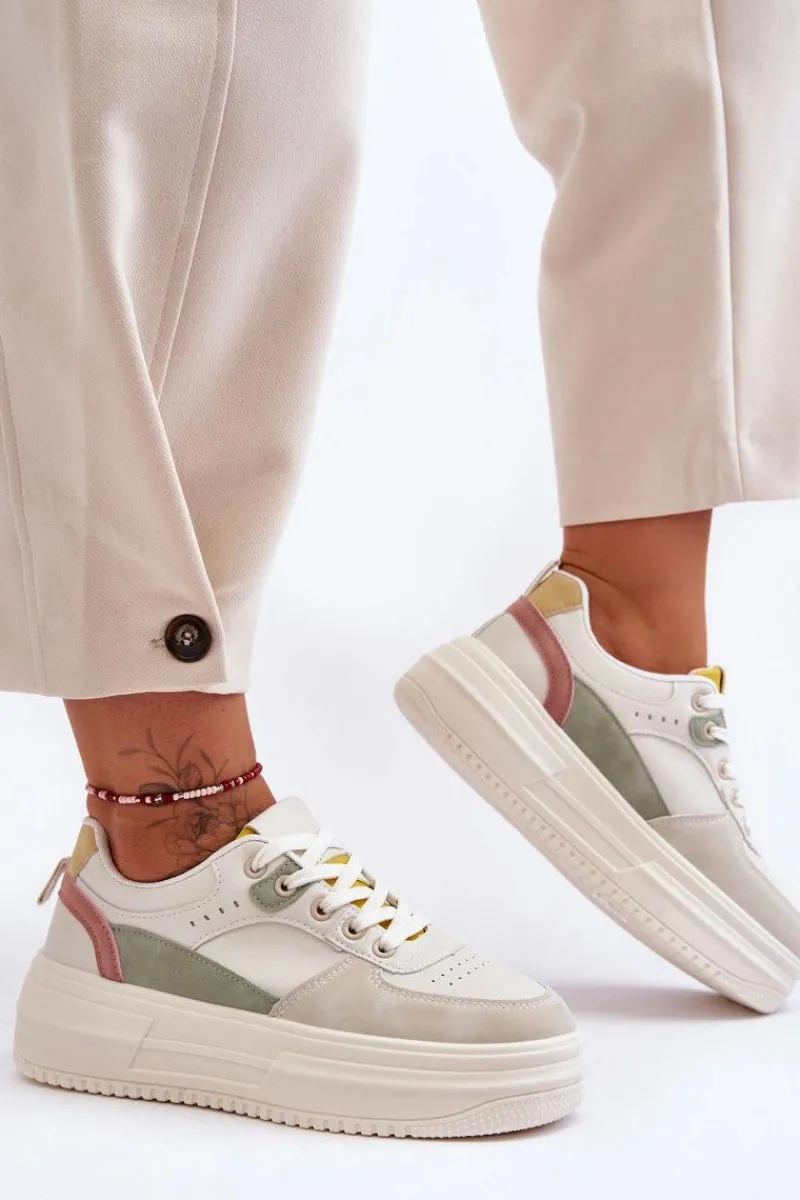 Hot Boto Damskie Buty Sportowe Na Masywnej Platformie Wielokolorowe Gemma