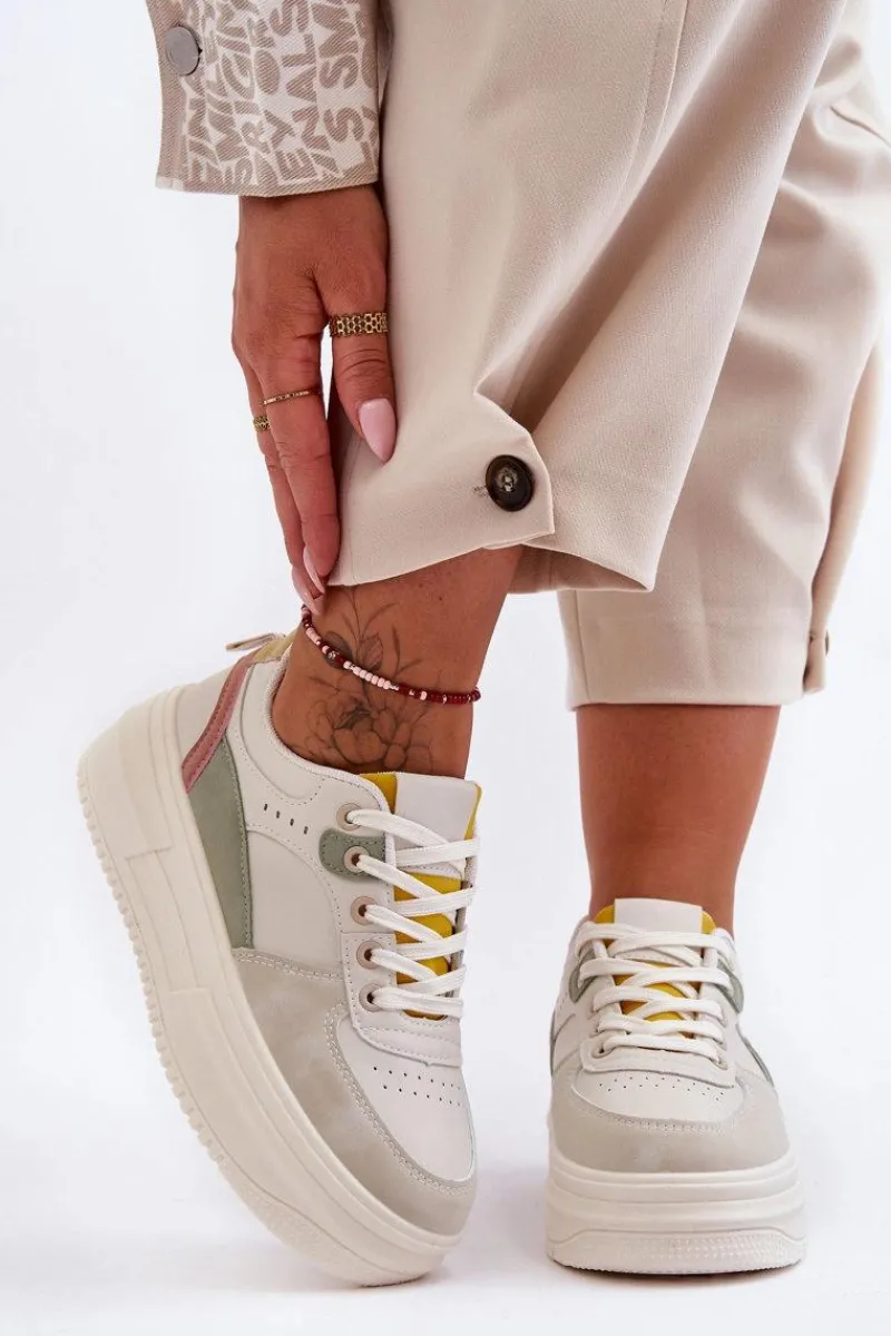 Hot Boto Damskie Buty Sportowe Na Masywnej Platformie Wielokolorowe Gemma