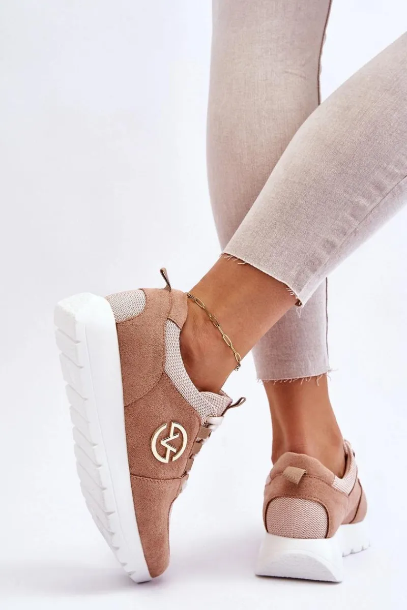 Sale Buty damskie Vinceza Damskie Buty Sportowe Na Platformie Beżowe Aisha Beżowy