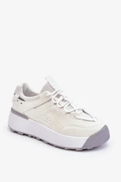 Boto Damskie Buty Sportowe Na Platformie Białe Dakari