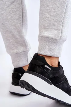 Buty Sportowe Na Platformie|Sneakersy Damskie></noscript>Boto Damskie Buty Sportowe Na Platformie Czarne Dakari