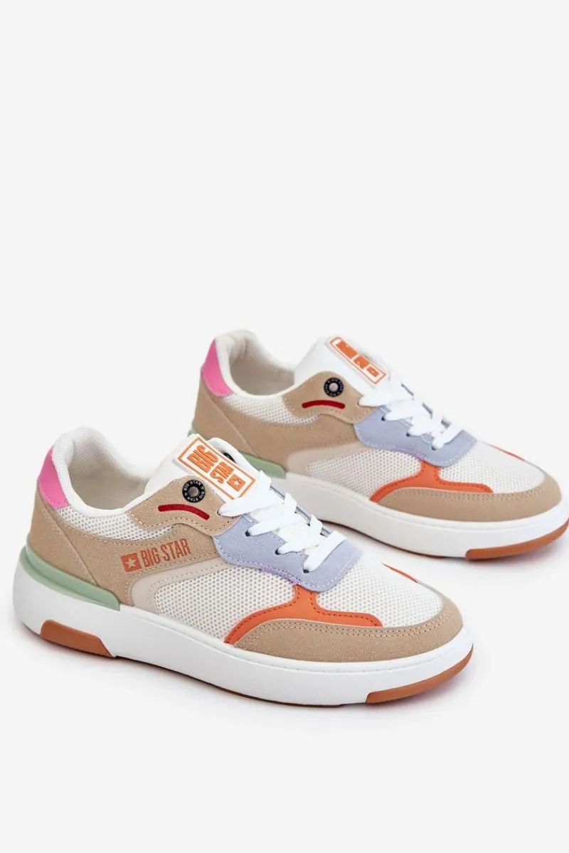 Outlet Big Star Shoes Damskie Buty Sportowe Sneakersy Big Star LL274437 Multikolor