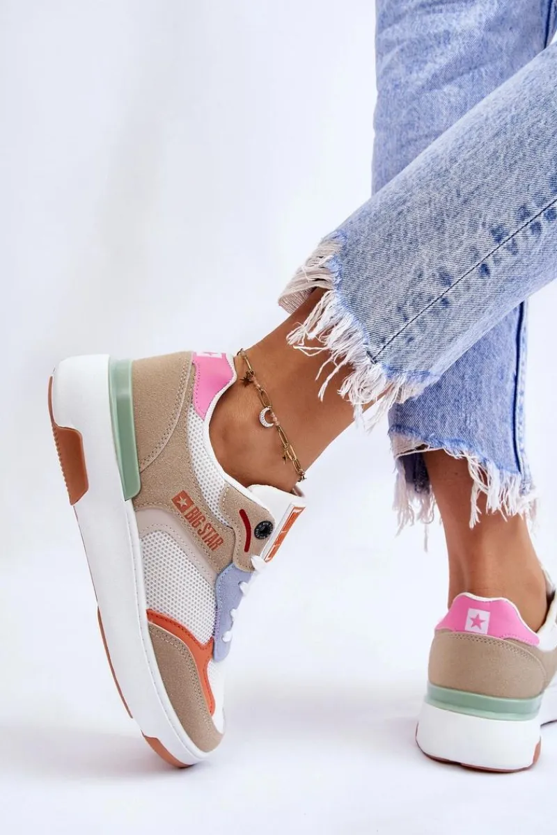 Outlet Big Star Shoes Damskie Buty Sportowe Sneakersy Big Star LL274437 Multikolor