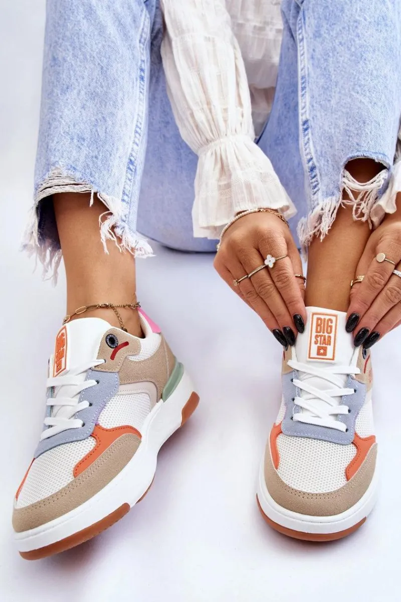 Outlet Big Star Shoes Damskie Buty Sportowe Sneakersy Big Star LL274437 Multikolor