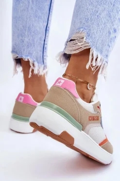 Outlet Big Star Shoes Damskie Buty Sportowe Sneakersy Big Star LL274437 Multikolor