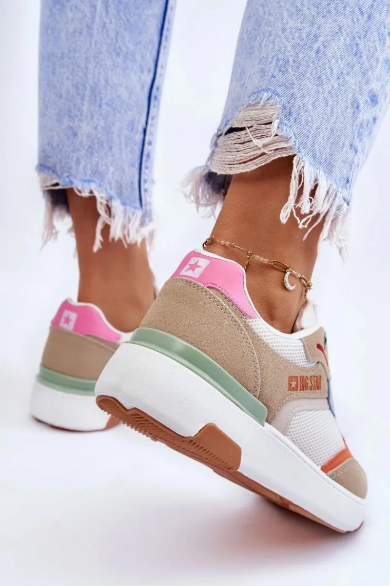 Outlet Big Star Shoes Damskie Buty Sportowe Sneakersy Big Star LL274437 Multikolor