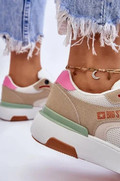 Outlet Big Star Shoes Damskie Buty Sportowe Sneakersy Big Star LL274437 Multikolor