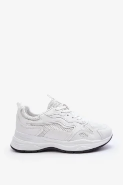 Online Boto Damskie Buty Sportowe Sneakersy Na Platformie Białe Lomare