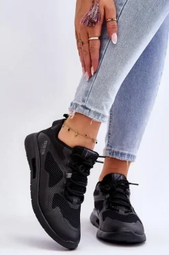 Buty Sportowe Na Platformie|Buty Sportowe Big Star></noscript>Big Star Shoes Damskie Buty Sportowe Sneakersy Big Star LL274372 Czarne