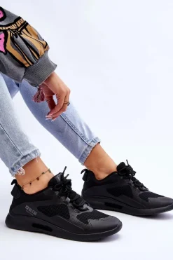 Buty Sportowe Na Platformie|Buty Sportowe Big Star></noscript>Big Star Shoes Damskie Buty Sportowe Sneakersy Big Star LL274372 Czarne