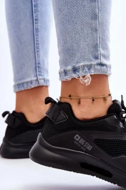 Buty Sportowe Na Platformie|Buty Sportowe Big Star></noscript>Big Star Shoes Damskie Buty Sportowe Sneakersy Big Star LL274372 Czarne