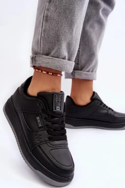 Outlet Damskie Buty Sportowe Sneakersy Big Star MM274353 Czane Damskie Buty Sportowe Big Star|Sneakersy Damskie