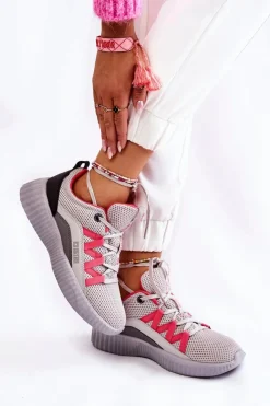 Buty Sportowe Na Platformie|Buty Sportowe Big Star></noscript>Big Star Shoes Damskie Buty Sportowe Sneakersy Big Star KK274060 Szare