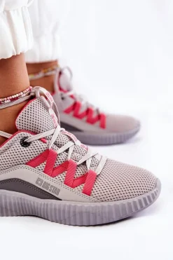 Buty Sportowe Na Platformie|Buty Sportowe Big Star></noscript>Big Star Shoes Damskie Buty Sportowe Sneakersy Big Star KK274060 Szare
