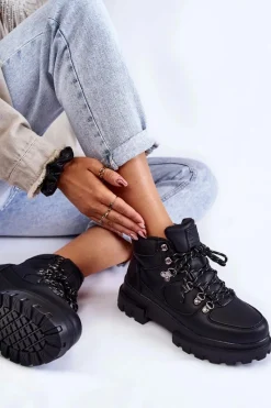 Trekkingowe Damskie|Damskie Trapery></noscript>Lee Cooper Damskie Buty Trekkingowe LCJ-22-31-1435 Czarne