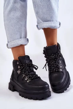 Trekkingowe Damskie|Damskie Trapery></noscript>Lee Cooper Damskie Buty Trekkingowe LCJ-22-31-1435 Czarne