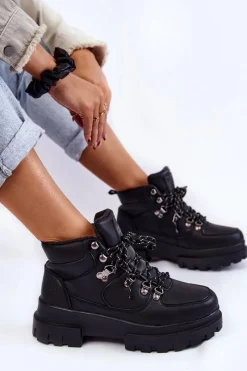 Trekkingowe Damskie|Damskie Trapery></noscript>Lee Cooper Damskie Buty Trekkingowe LCJ-22-31-1435 Czarne