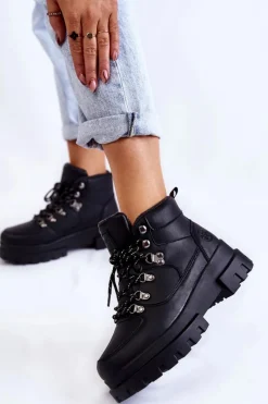 Trekkingowe Damskie|Damskie Trapery></noscript>Lee Cooper Damskie Buty Trekkingowe LCJ-22-31-1435 Czarne