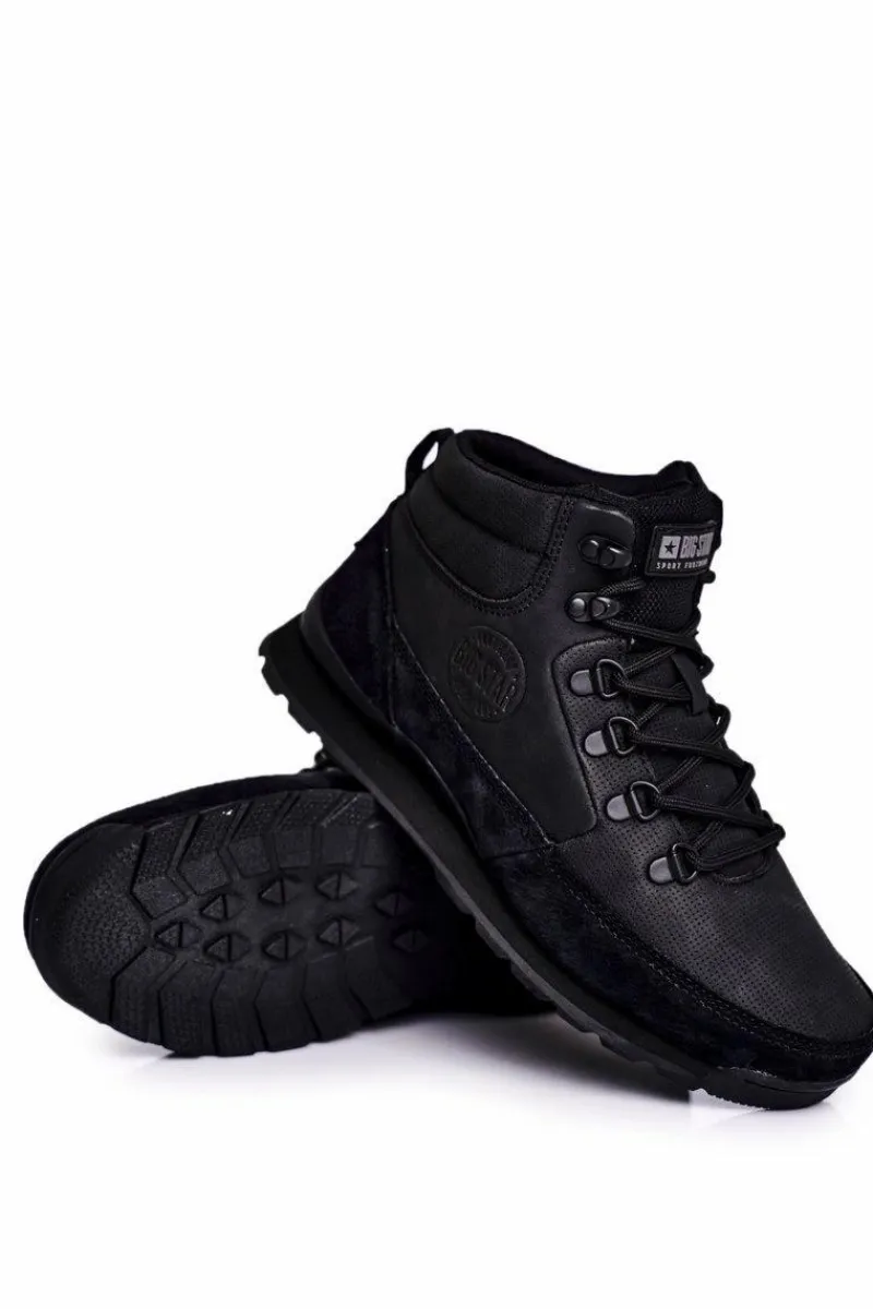 Trekkingowe Damskie>Big Star Shoes Damskie Buty Trekkingowe Big Star Czarne GG274615