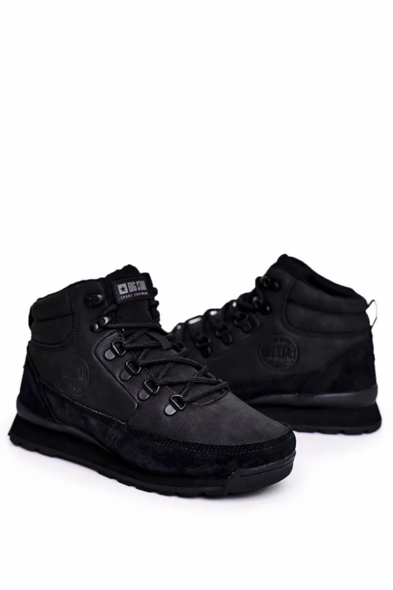 Trekkingowe Damskie>Big Star Shoes Damskie Buty Trekkingowe Big Star Czarne GG274615