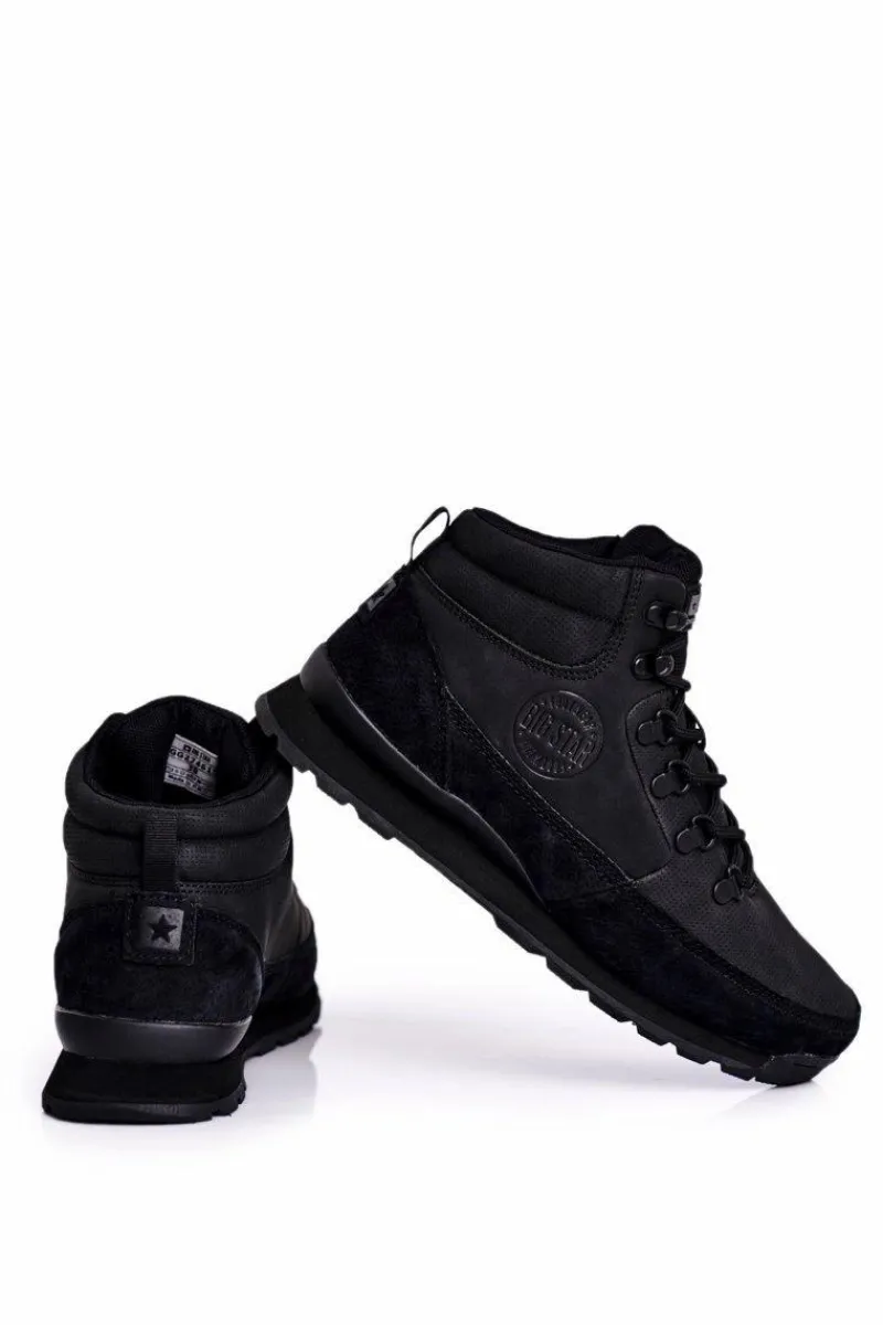 Trekkingowe Damskie>Big Star Shoes Damskie Buty Trekkingowe Big Star Czarne GG274615